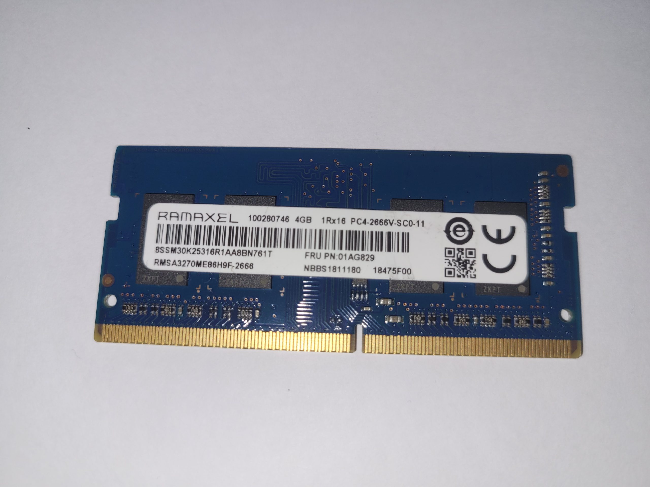 RAMAXEL 4GB DDR4 2666MHz SODIMM Laptop RAM