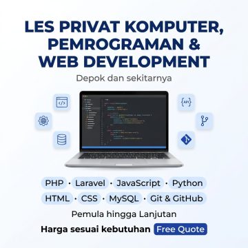 Les Privat Komputer, Pemrograman & Web Development - Jasa